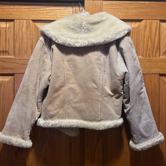 Express Coat leather upper With Fur size small could fit Medium - Picture 9 of 15